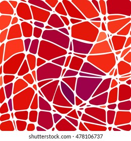 abstract vector stained-glass mosaic background - red and purple