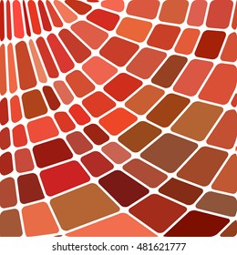 abstract vector stained-glass mosaic background - red and brown