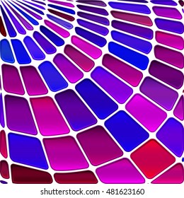 abstract vector stained-glass mosaic background - blue and magenta