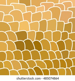 abstract vector stained-glass mosaic background - beige abd brown