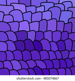 abstract vector stained-glass mosaic background - purple and violet