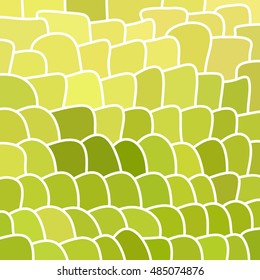 abstract vector stained-glass mosaic background - green and yellow