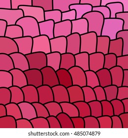 abstract vector stained-glass mosaic background - purple and red