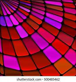 abstract vector stained-glass mosaic background - red and purple