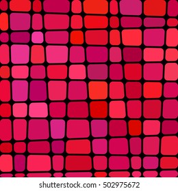 abstract vector stained-glass mosaic background - purple and red