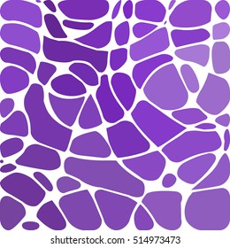 abstract vector stained-glass mosaic background - purple and violet