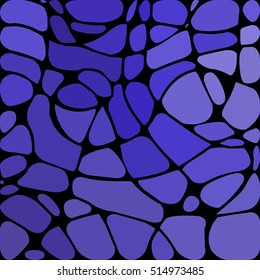 abstract vector stained-glass mosaic background - blue and violet
