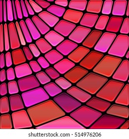 abstract vector stained-glass mosaic background - purple and red