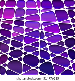 abstract vector stained-glass mosaic background - purple and violet