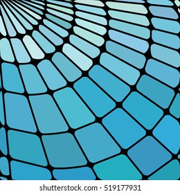 abstract vector stained-glass mosaic background - light blue