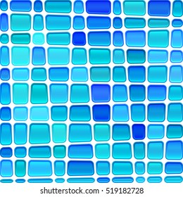 abstract vector stained-glass mosaic background - light blue