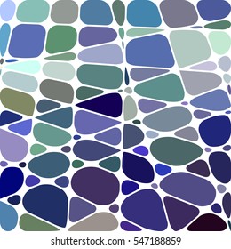 abstract vector stained-glass mosaic background - blue and violet