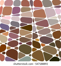 abstract vector stained-glass mosaic background - brown and violet