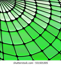 abstract vector stained-glass mosaic background - bright green