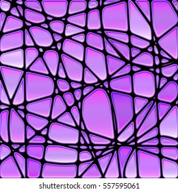 abstract vector stained-glass mosaic background - light violet