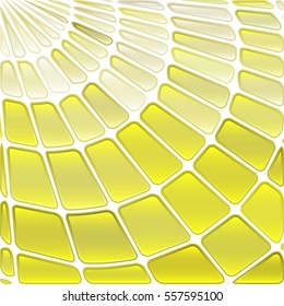 abstract vector stained-glass mosaic background - pale yellow