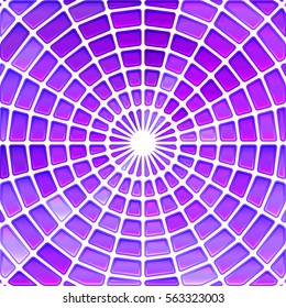 abstract vector stained-glass mosaic background - purple and violet