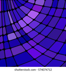 abstract vector stained-glass mosaic background - purple and violet