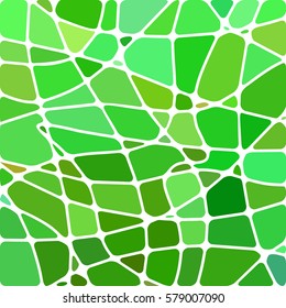 abstract vector stained-glass mosaic background - bright green