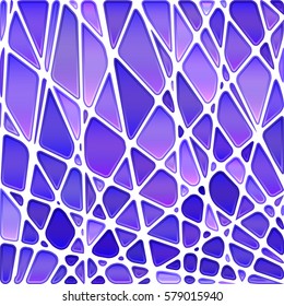 abstract vector stained-glass mosaic background - blue and violet