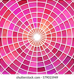 abstract vector stained-glass mosaic background - red and purple
