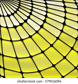 abstract vector stained-glass mosaic background - pale yellow