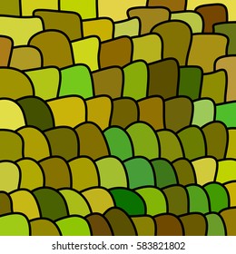 abstract vector stained-glass mosaic background - yellow and green