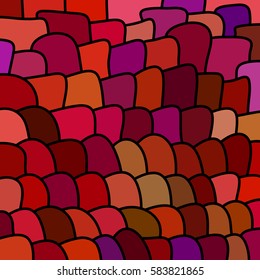 abstract vector stained-glass mosaic background - red and purple