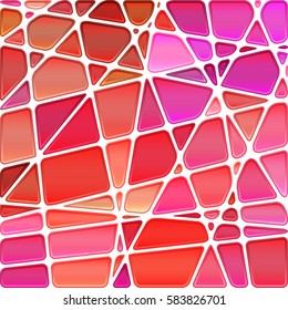 abstract vector stained-glass mosaic background - red and purple