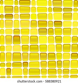 abstract vector stained-glass mosaic background - bright yellow