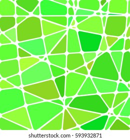 abstract vector stained-glass mosaic background - green and yellow