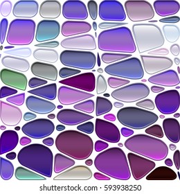 abstract vector stained-glass mosaic background - purple and violet