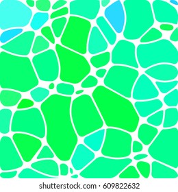 abstract vector stained-glass mosaic background - blue circles