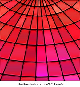 abstract vector stained-glass mosaic background - red and purple