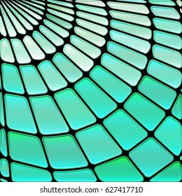 abstract vector stained-glass mosaic background - light blue
