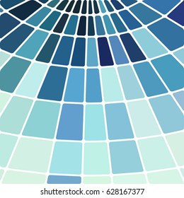 abstract vector stained-glass mosaic background - light and dark blue