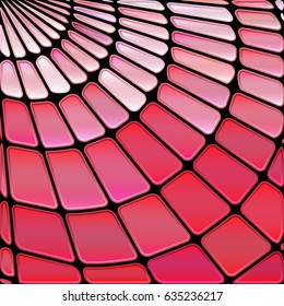 abstract vector stained-glass mosaic background - purple and pink