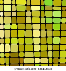 abstract vector stained-glass mosaic background - green and brown