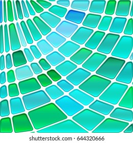 abstract vector stained-glass mosaic background - blue and green