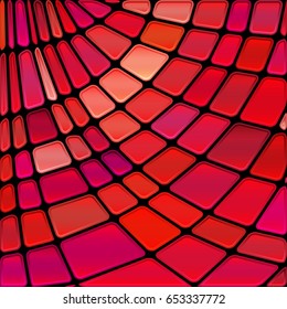 abstract vector stained-glass mosaic background - red and purple