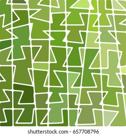 abstract vector stained-glass mosaic background - grass green