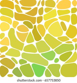 abstract vector stained-glass mosaic background - yellow and green