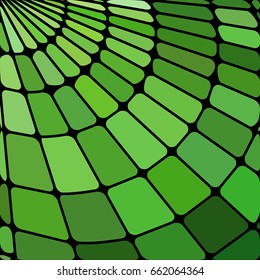 abstract vector stained-glass mosaic background - bright green