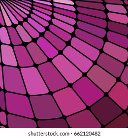 abstract vector stained-glass mosaic background - purple and magenta