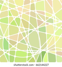 abstract vector stained-glass mosaic background - light green