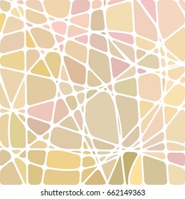 abstract vector stained-glass mosaic background - light beige