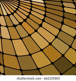 abstract vector stained-glass mosaic background - brown and beige