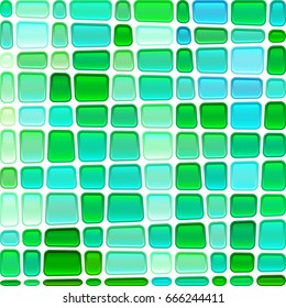 abstract vector stained-glass mosaic background - green and blue