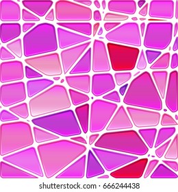 abstract vector stained-glass mosaic background - purple and violet