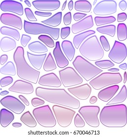 abstract vector stained-glass mosaic background - light violet and purple